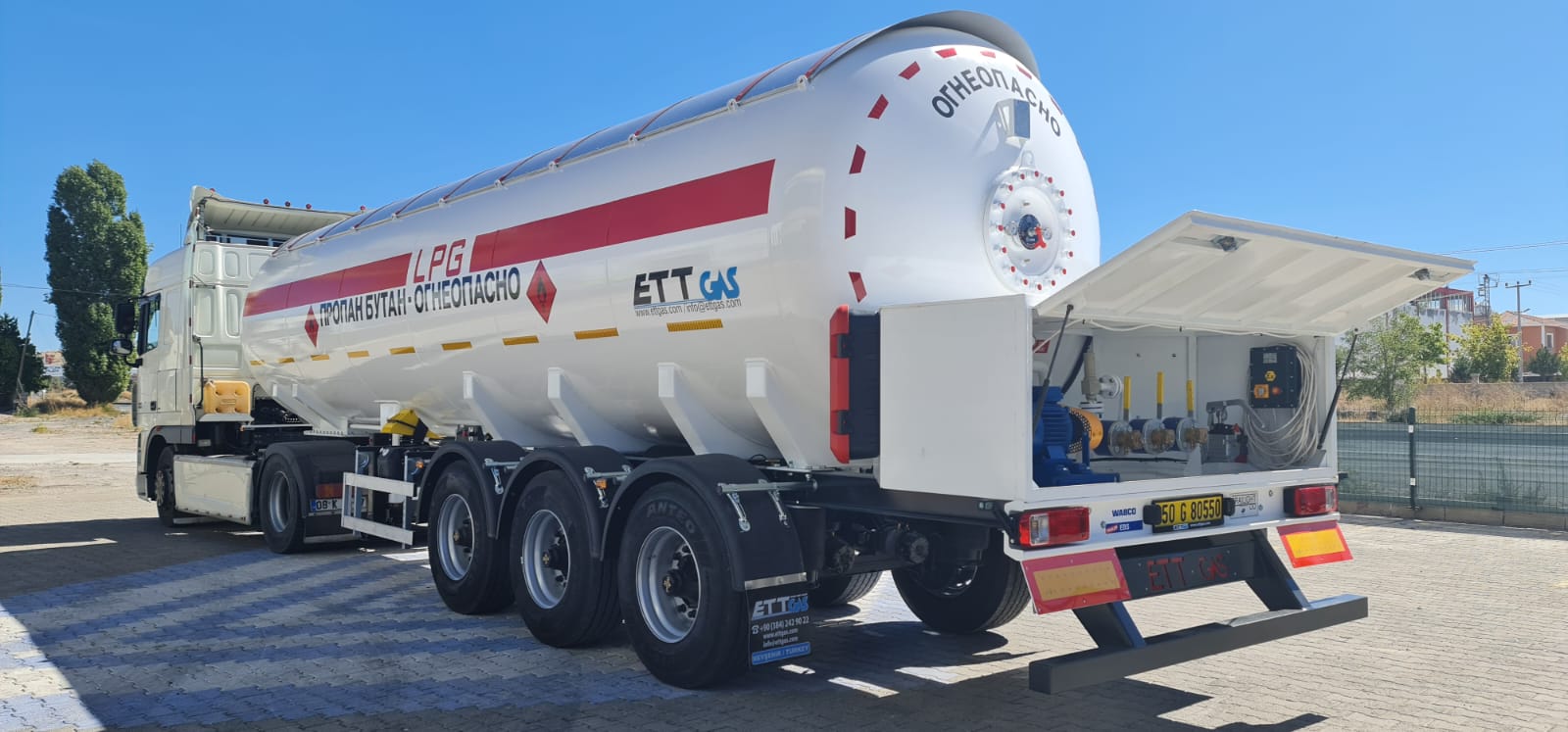 WE SENT 40 M3 LPG TRAILER With Unloading pump system  #lpg #trailer #semitrailer #ettgas #lpgtrailer