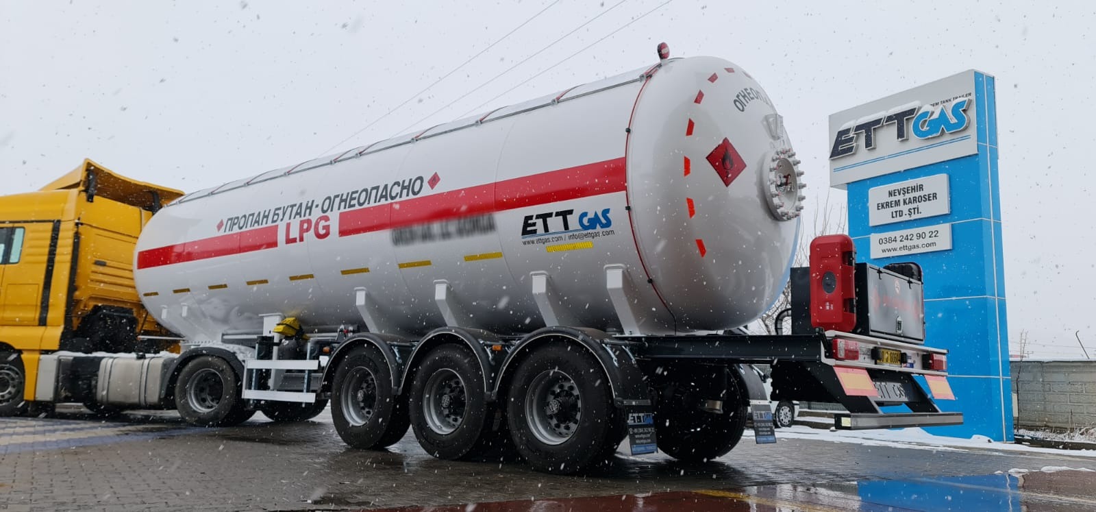 We delivered 45 m3 LPG Trailer  #lpg #trailer #lpgtrailer #lpgsemitrailer #wabcoebs #ettgas #lpgautogas #lpgstoragetank